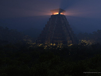 Mayas Pyramid, mayas best one, good job bc HD wallpaper