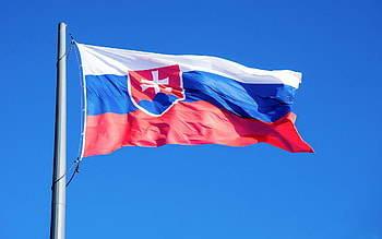 Flag of Slovakia, sky, coat of arms, Slovakia, flag HD wallpaper