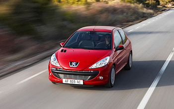 Peugeot 206 3-door, highway, 2010 cars, motion blur, french cars, 2010 Peugeot 206, Peugeot HD wallpaper