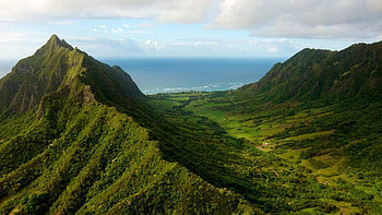 Green Peace Valley, peace, valley, green, mountain HD wallpaper