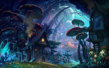 Fantasy Forest HD wallpaper