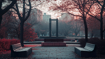 Autumn Serenity: City Park in, city, park, Autumn HD wallpaper