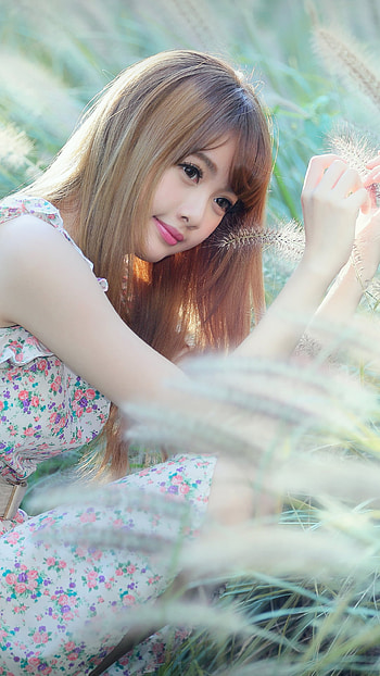 model, asian, Taiwanese, smile, woman HD phone wallpaper