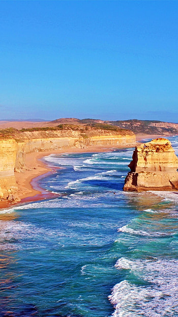 Australia, Blue sea, Coast, Sunny day HD phone wallpaper