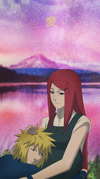 Kushina Uzumaki, Anime duo, Legendary love, Naruto's parents HD phone wallpaper