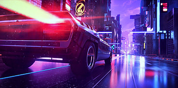 Retrowave Car, retrowave, cars, artist, artwork, digital-art HD wallpaper
