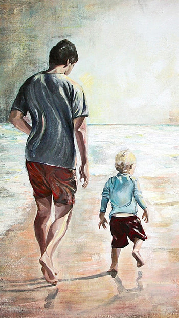 Mom Dad Wala, Painting HD phone wallpaper