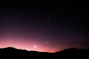 Nature, Stars, Night, Starry Sky, Starfall HD wallpaper