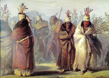 Indians, native, people, painting HD wallpaper