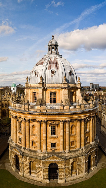 Oxford skyline, Radcliffe Camera, England HD phone wallpaper