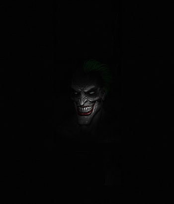 Joker's face, dark, minimal HD phone wallpaper