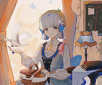 Kamisato Ayaka, Kamisato Ayaka (Genshin Impact), video game, Genshin Impact HD wallpaper