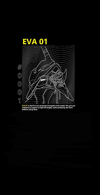 Eva 01, Eva01, Anime, Evangelion, Minimalista, Sencillo HD phone wallpaper