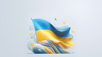 Ukraine Wave — Flag, Ukraine HD wallpaper