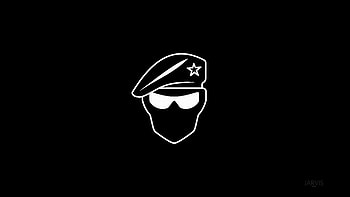 Recruit Soldier Minimalist , soldier, minimalism, minimalist, artist, artwork, digital-art, deviantart, dark, black, logo HD wallpaper
