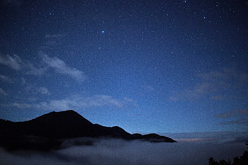 Nature Sky Stars Clouds Mountains Sky, nature, sky, stars, clouds, mountains, sky HD wallpaper
