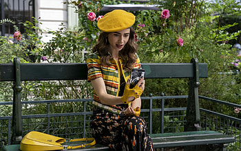 Emily in Paris, TV Shows, Lily Collins HD wallpaper
