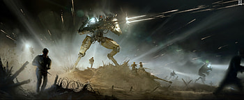 Infanterie-Kampfmaschine - Modell 504, Sci Fi, robot HD wallpaper