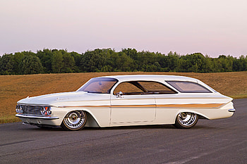 1961 Impala Bubbletop Wagon, White, Classic, GM, Wagon, Bowtie HD wallpaper