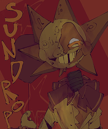 Sundrop, orange, art HD phone wallpaper
