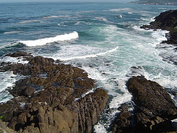 Wild waters, blue, sea, waves, nature, wild, water, rocks HD wallpaper