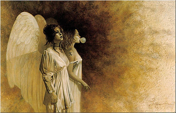 impudence, wings, angel, woman HD wallpaper