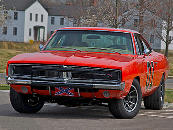 Front View, General Lee Car HD wallpaper