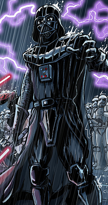 The Dark Side, Darth Vader, Comic, Star Wars HD phone wallpaper