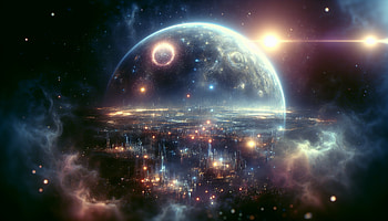 Sci-Fi Planet - Cosmic Cityscape, sci fi planet, space, galaxy, planet, cosmic HD wallpaper