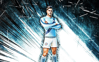Galactico, grunge art, Fortnite Battle Royale, Fortnite characters, blue abstract rays, Galactico Skin, Fortnite, Galactico Fortnite HD wallpaper