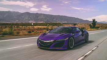 Acura NSX, Purple supercar, , Automotive elegance HD wallpaper