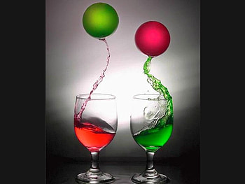 Red and Green, , 3 d HD wallpaper
