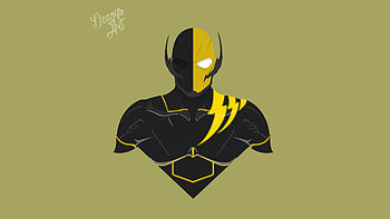 Deathlash Minimalism, superheroes, minimalism, deviantart, artist, artwork HD wallpaper