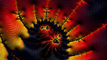 Trippy Psychedelic Fractal, trippy, psychedelic, trance, red, black, Abstract, fractal, abstract black, red and black HD wallpaper