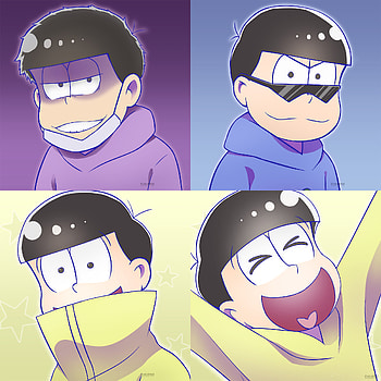 ... [Osomatsu-san] Ichi, Kara and Jyushimatsu Icons by KheilaHirai HD phone wallpaper