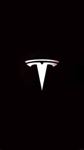Tesla Motors Logo Dark 6 Plus HD phone wallpaper