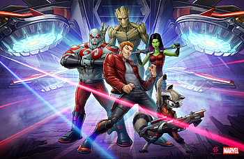 Drax the Destroyer, Gamora, Groot, Guardians of the Galaxy HD wallpaper