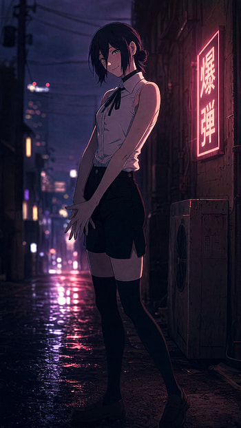 Reze — Neon Alley (Chainsaw Man), Reze (Chainsaw Man), Anime Girl, School Uniform HD phone wallpaper