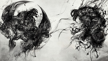 Venom Vs Riot Artwork , venom-movie, venom, tom-hardy, 2018-movies, movies, artwork HD wallpaper