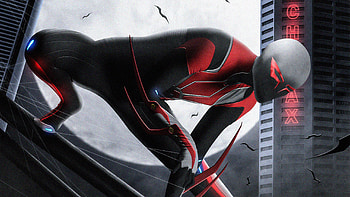 Spider Man 2099 Francesco Mattina Recreation, spiderman, superheroes, artist, artwork, digital-art, deviantart HD wallpaper