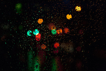 Dark surface, glass, drops, glare HD wallpaper
