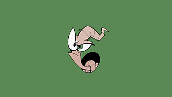 Earthworm Jim, earthworm-jim, games, character, minimalism, minimalist, artist, artwork, digital-art, video-games HD wallpaper