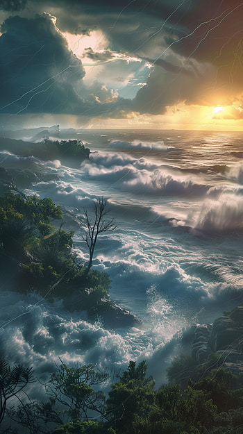 Majestic Hurricane Storm HD phone wallpaper
