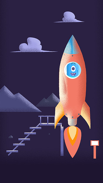 Rocket, Graphic HD phone wallpaper