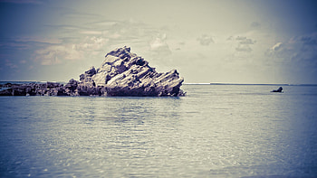 Landscape, Nature, Stones, Sky, Sea, Summer, Handsomely, It's Beautiful HD wallpaper