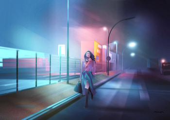 City Girl , artist, artwork, digital-art HD wallpaper