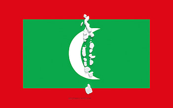 Maldives map silhouette, Flag of Maldives, silhouette on the flag, Maldives, 3d Maldives map silhouette, Maldives flag, Maldives 3d map HD wallpaper