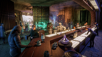 Dune: Awakening Tavern Scene – Video Game, video game, Dune: Awakening, tavern HD wallpaper