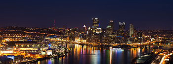 Pittsburgh skyline, Urban landscapes, Cityscapes at dusk, Skyline graphy HD wallpaper
