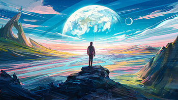 : Artistic Sci-Fi Path on an Alien Planet, artistic, Sci Fi, path, planet, Alien Planet HD wallpaper